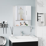 Bathroom Mirror Cabinet Wall Mount Storage Organizer W/ Door