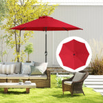 Upf 50+ Replacement Parasol Canopy Parasol Cover Replacement | Red