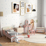 Toddler Bed Frame, Kids Bedroom Furniture For Ages 3-6 Years | Pink