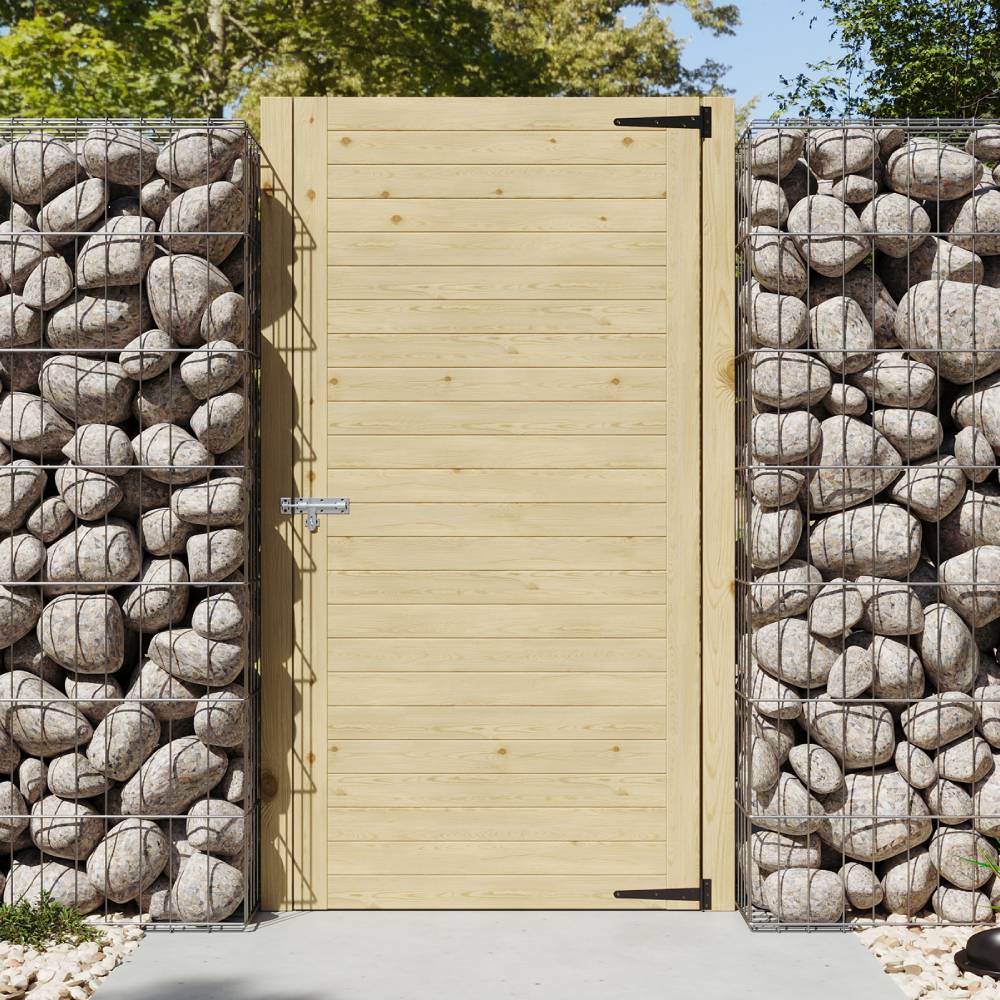 90cm W X 180cm H Wooden Garden Gate With Door Latch