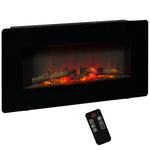 Electric Fireplace Heater Wall Mount With Flame Effect