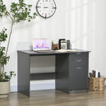 Computer Desk W/ Drawers Modern Writing Workstation For Home