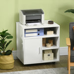 Multi-storage Printer Unit Office Organisation 5 Compartment | One Size | White