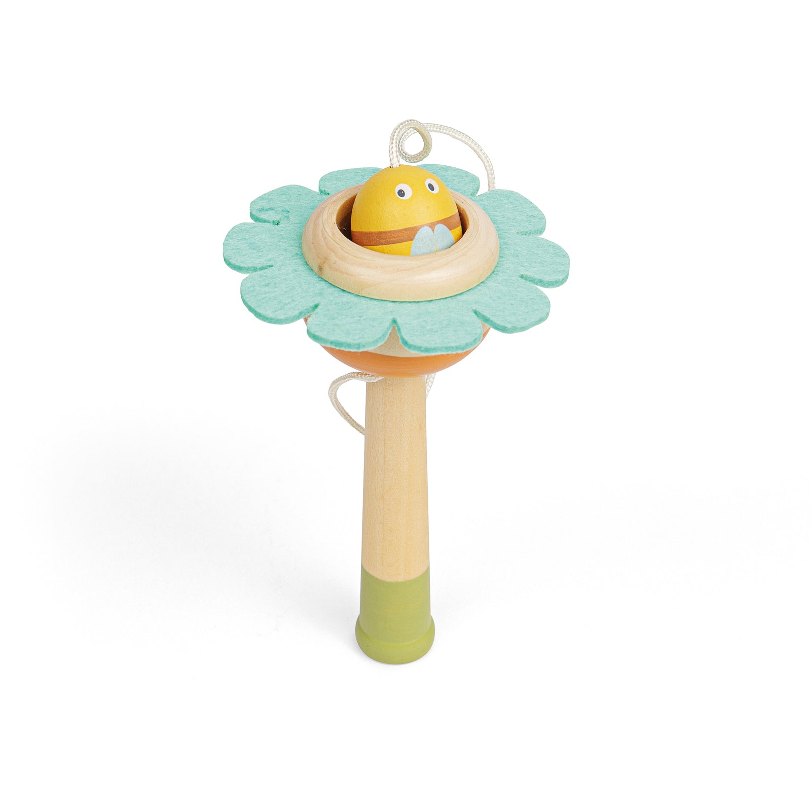 Wooden Flower Ball & Cup Game (Bee)