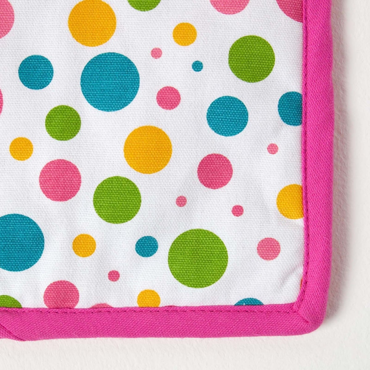 Multi Colour Polka Dot Cotton Pot Holder | One Size | Multi Colour