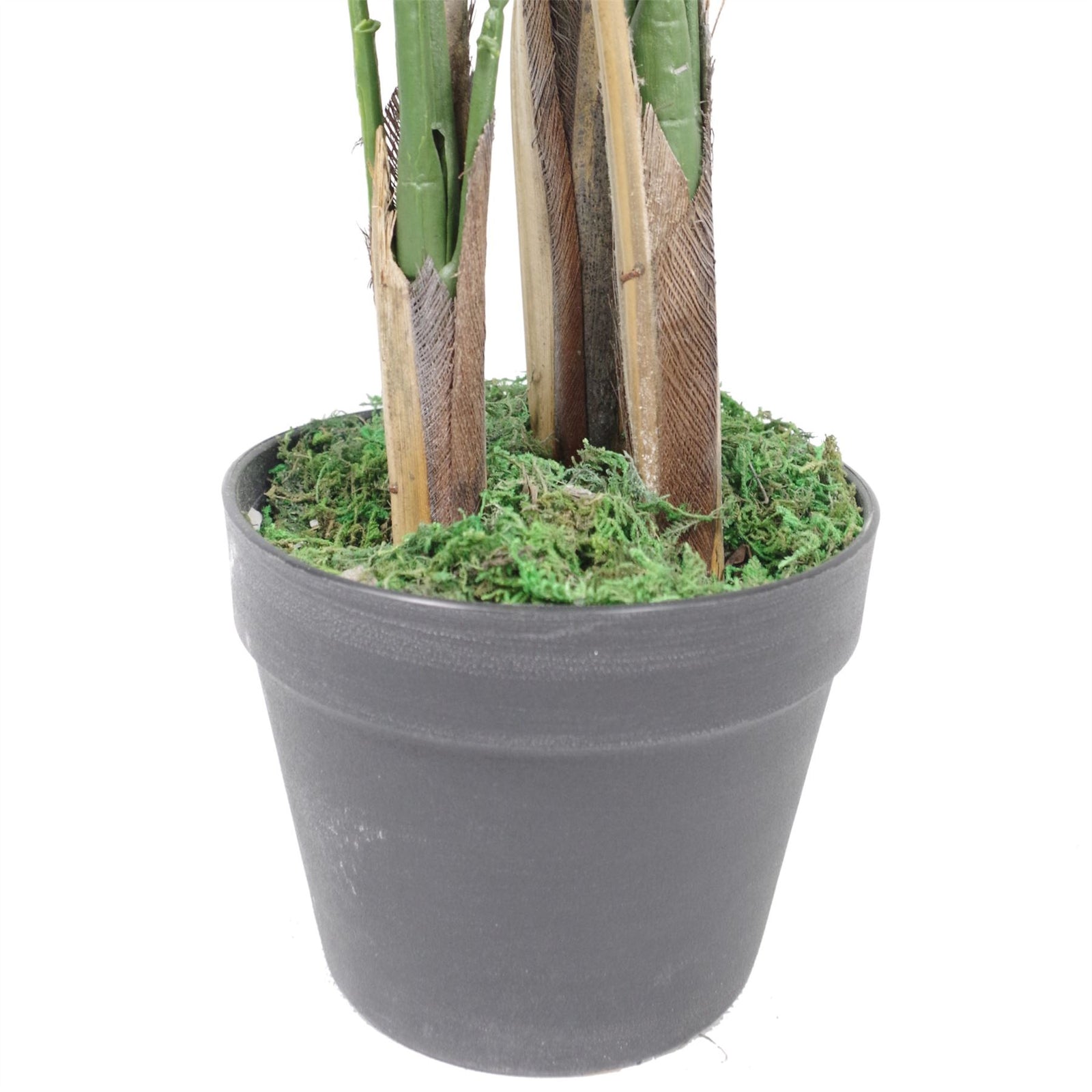 130cm Artificial Areca Palm Tree Extra Large With Silver Planter