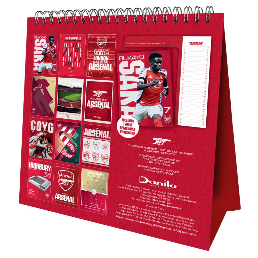 2026 Postcard Desk Easel Calendar Official Product