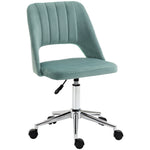 Mid-Back Swivel Home Office Chair Scallop Computer Chair | Green
