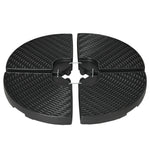 4pc Parasol Bases, Wicker Effect, Black