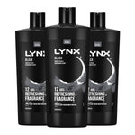 Black Shower Gel With Frozen Pear & Cedarwood Hd Fragrance 700ml, 3 Pack