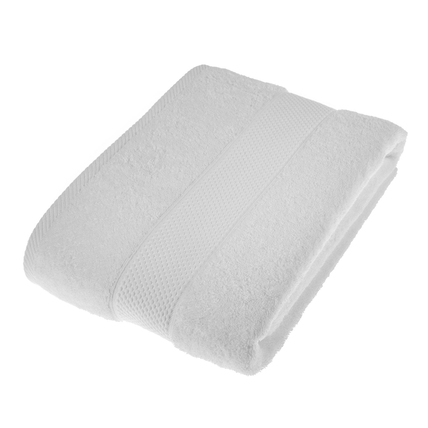 Turkish Cotton 500gsm Towel | Bath Sheet | White