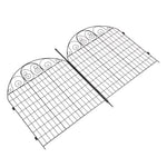 Breeins 10pcs Arched Metal  Decorative Garden Fence Panels
