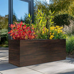 Zinc Galvanised Trough Planter | 75cm x 32cm x 32cm | Antique Copper
