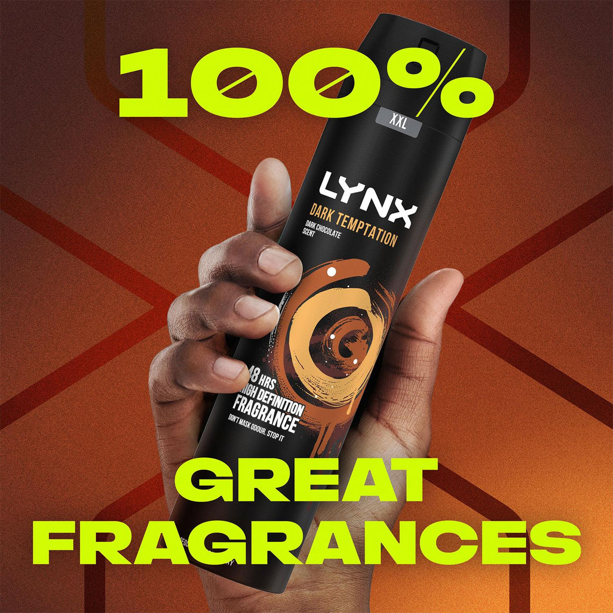 Xxl Aerosol Deodorant Body Spray Dark Temptation 48h Protection 250ml | Set of 36