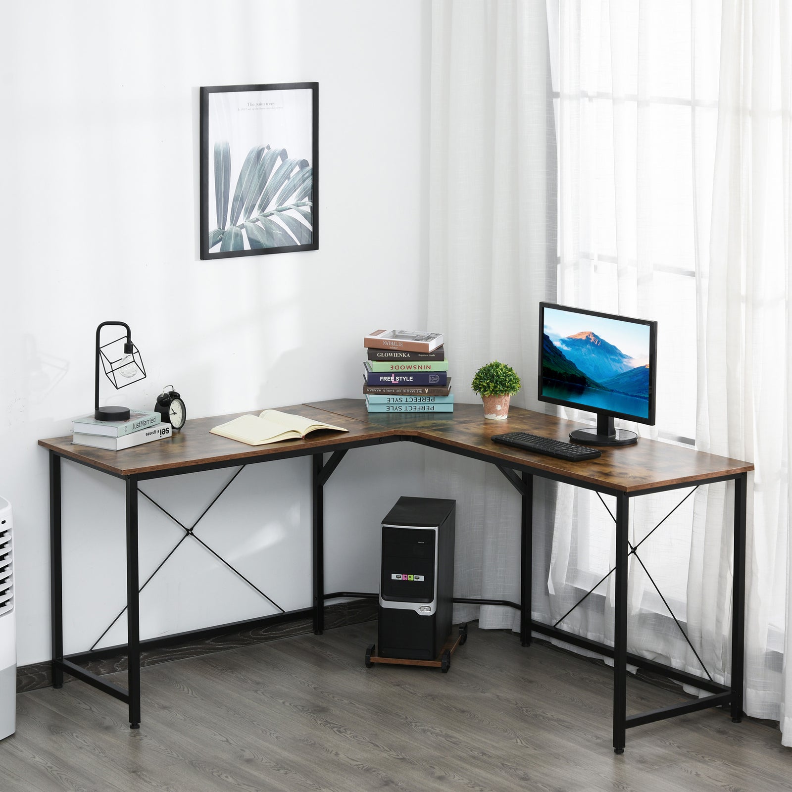 L Shape Computer Desk, Workstation, Gaming