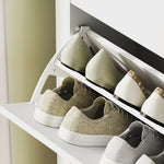 2 Drawer Shoe Cabinet For Hallway | White