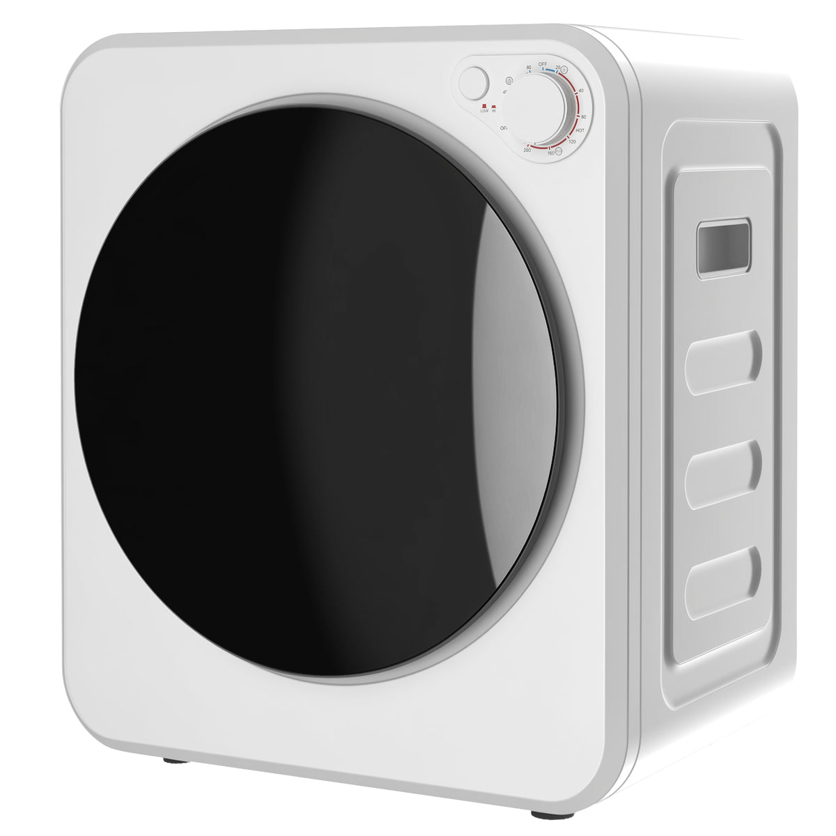 HOMCOM 4kg Front Load Laundry Dryer With 2 Power Modes, White