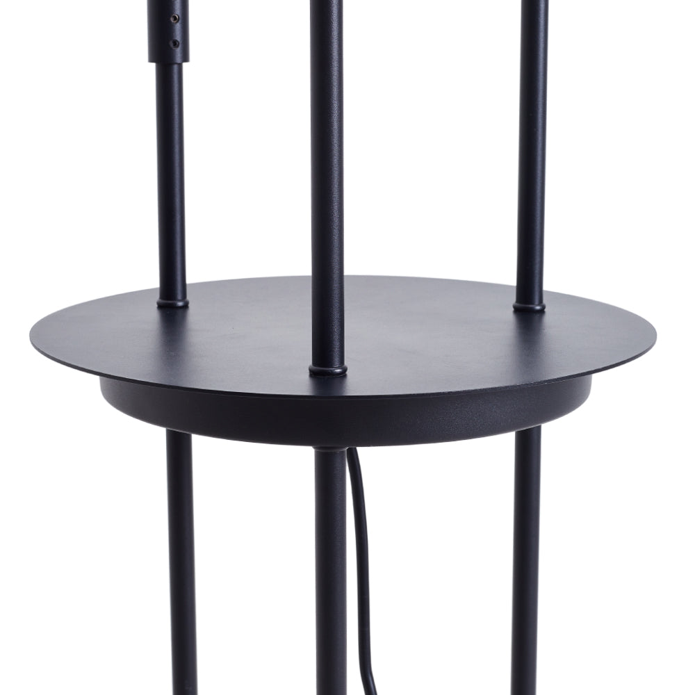 Breeins 3-light Braid Lampshade E27 Tray Table Floor Lamp