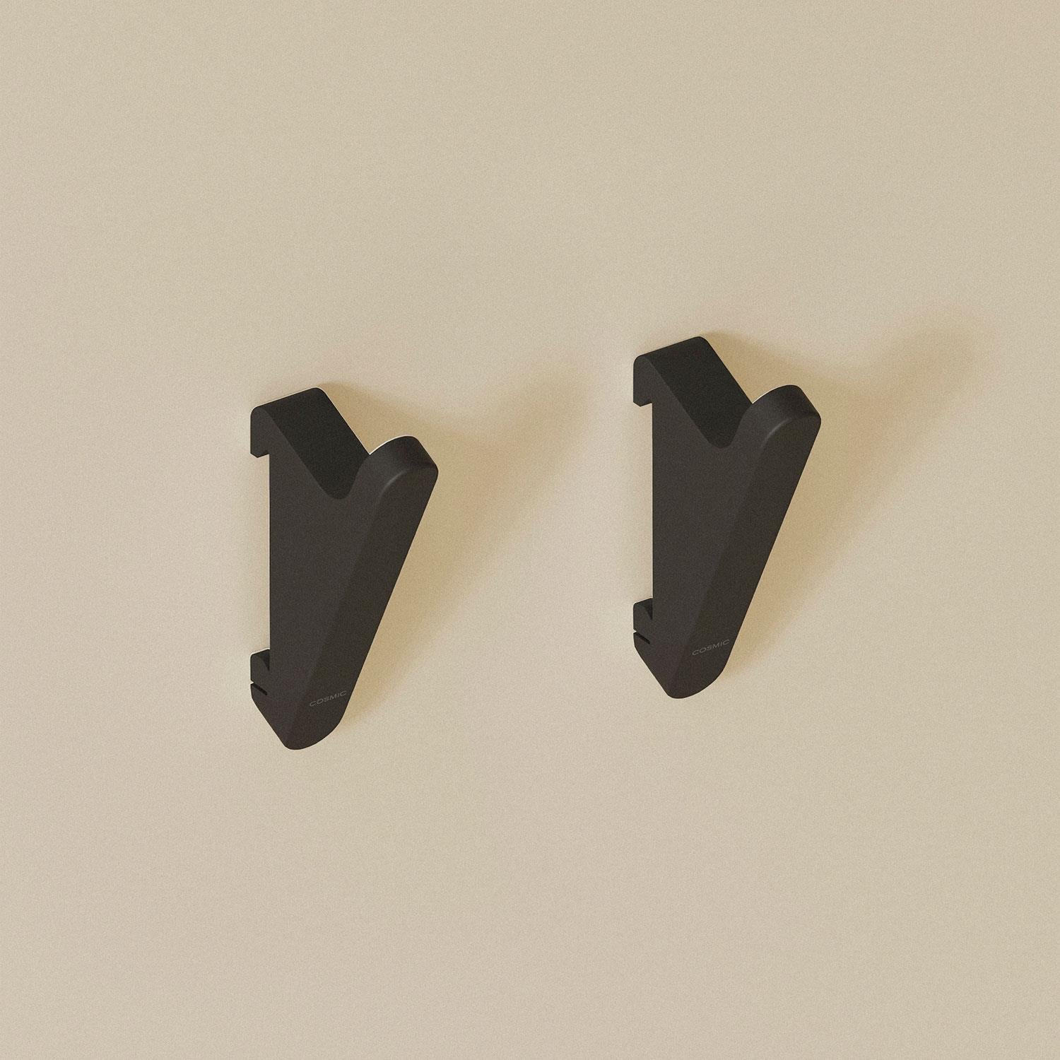 Towel Hook Coat Hook 2 Pcs Wall Guide Fits Alife Collection | Matte Black