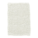 Milk White Hand-woven Chenille Throw Blanket – Soft Cozy Knit Blanket For Couch, Sofa & Bed | Large
