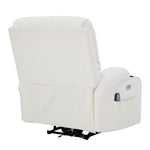 Living and Home Chenille Upholstery Electric Massage Recliner Armchair With Heat, 8-point Vibrating System, Adjustable Backrest, Cup Holders & Storage Pocket