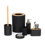 Bamboo Bathroom Set - Black