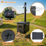 Pandora Portable Firebox Tent Stove | Charcoal