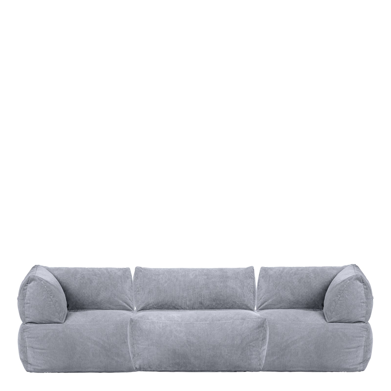 Tetra Cord 3pc Sofa Set | Charcoal