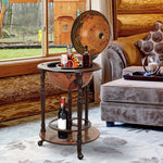 Globe Shaped Retro Style Bar Cabinet Wine Alcohol Storage