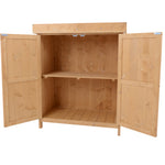 Wooden Garden Shed Double Door Tool Storage House | Natura