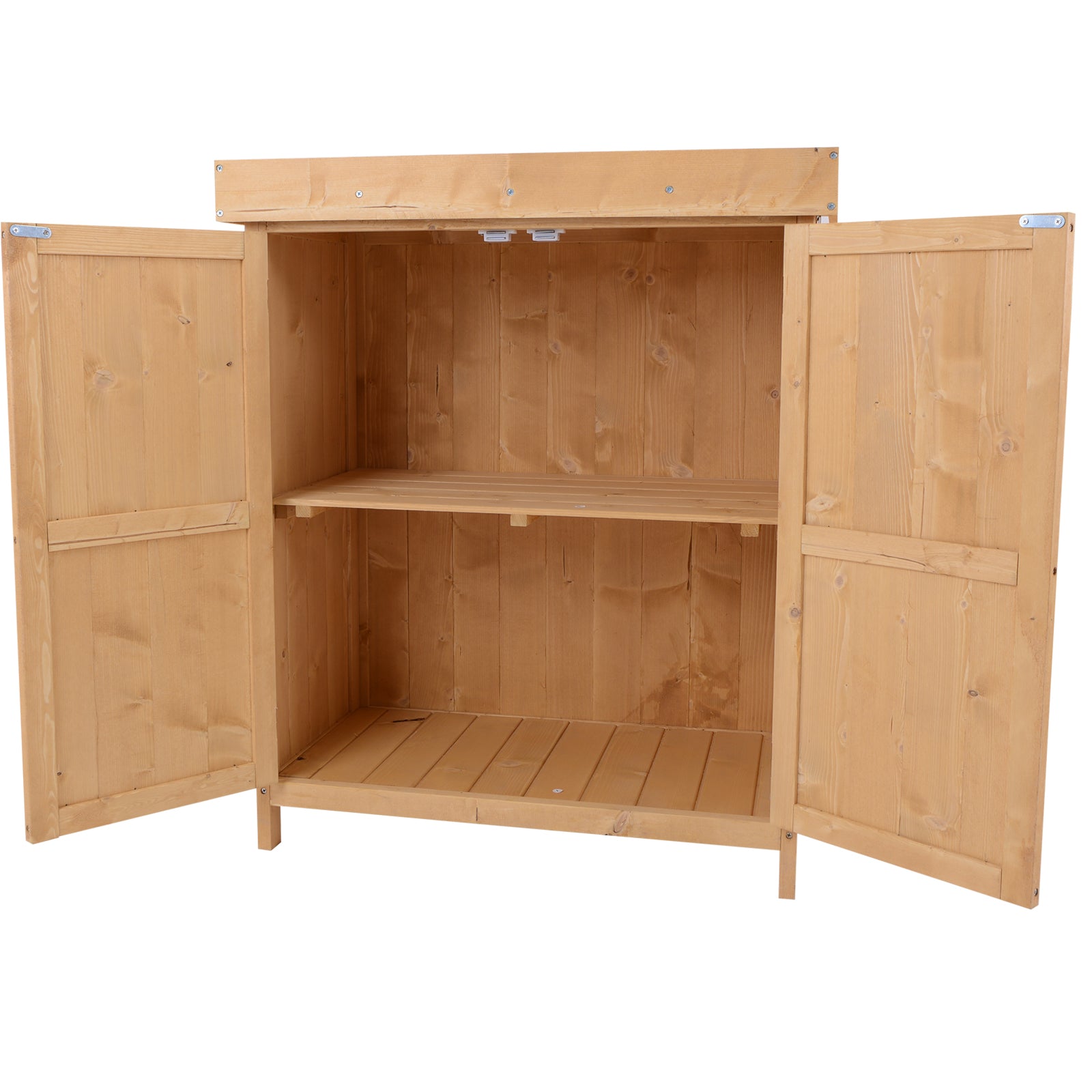 Wooden Garden Shed Double Door Tool Storage House | Natura