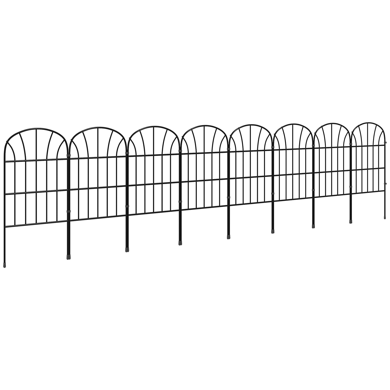 Fencing Panels 24in X 8.7ft Bed Border, Metal