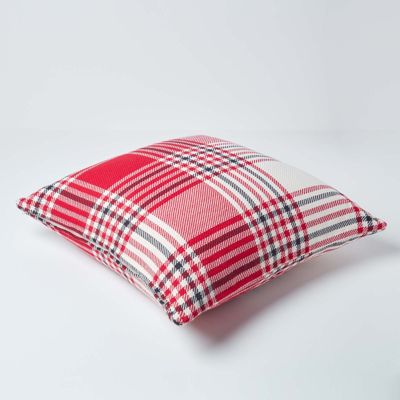 Tartan Check Pattern Cushion Cover | 60cm x 60cm | Red