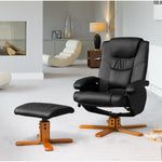 Severn Swivel Recliner With Massage And Heat | Black