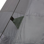6 Man Tent Metal Poles Water-resistant Walls Windows Door | Gray