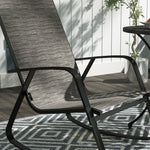 Garden Rocking Chairs Set Of 2, Ergonomic With Armrests | Brown