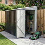 Breeins 4x9 Ft Pent Roof Garden Tool Shed Outdoor Patio Storage House