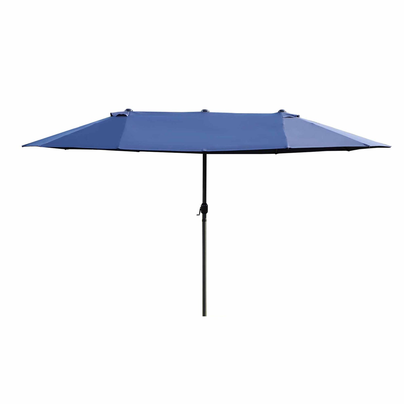 4.6m Double-sided Sun Umbrella W/ Base | Blue