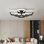 Contemporary Led Energy-efficient Semi Flush Ceiling Light | Cool White