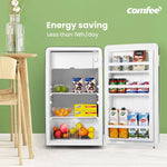 93l Retro Freestanding Fridge With Chiller Box