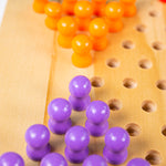 Bigjigs Toys Traditional Wooden Chinese Chequers Game, 2-4 Players