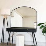 Yōko - Metal Gentle Arch Mirror | 95cm x 120cm | Black