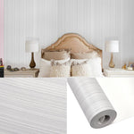 Modern Grey Striped Emboss Non-woven Wallpaper