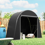 8 X 4 Ft Garden Storage Shed Tent Bike Tent | Dark Grey
