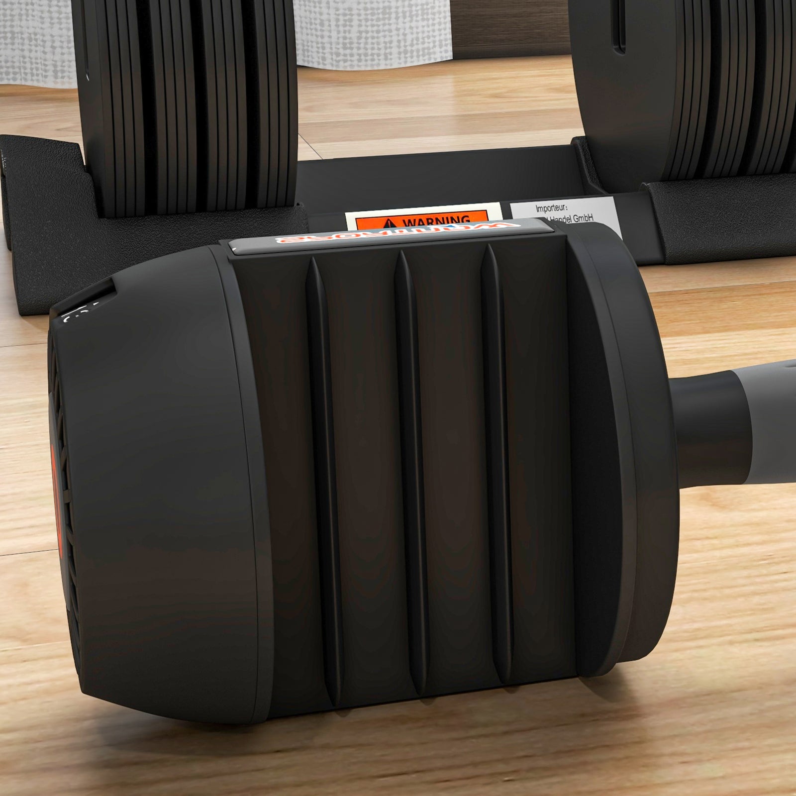 4-in-1 Adjustable Dumbbells Weights Set With Storage Tray 24kg