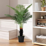 Artificial Areca Palm Tree With Pe Leaves And Flocked Soil | 120cm | Green