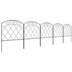 Decorative Garden Fencing, 24"x9.8' Picket Fence Panels