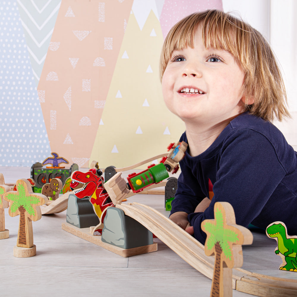 T-Rex Bursting Bridge for Wooden Dinosaur Train Set