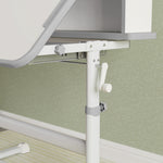 Kids Desk And Chair Set W/ Tiltable Desktop Reading Rack | Grey