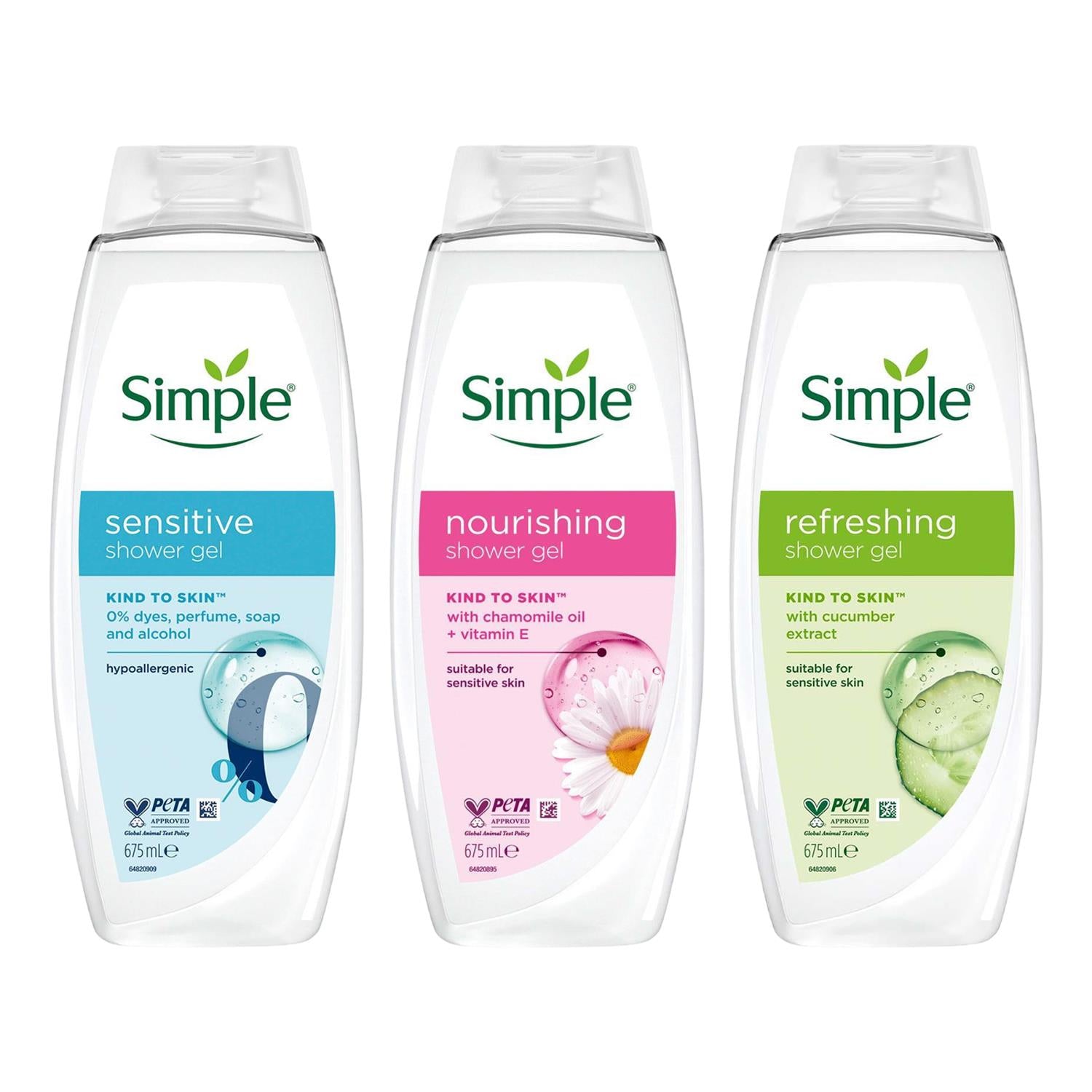 Shower Gel & Shower Cream 675ml Sensitive Skin | Set of 12